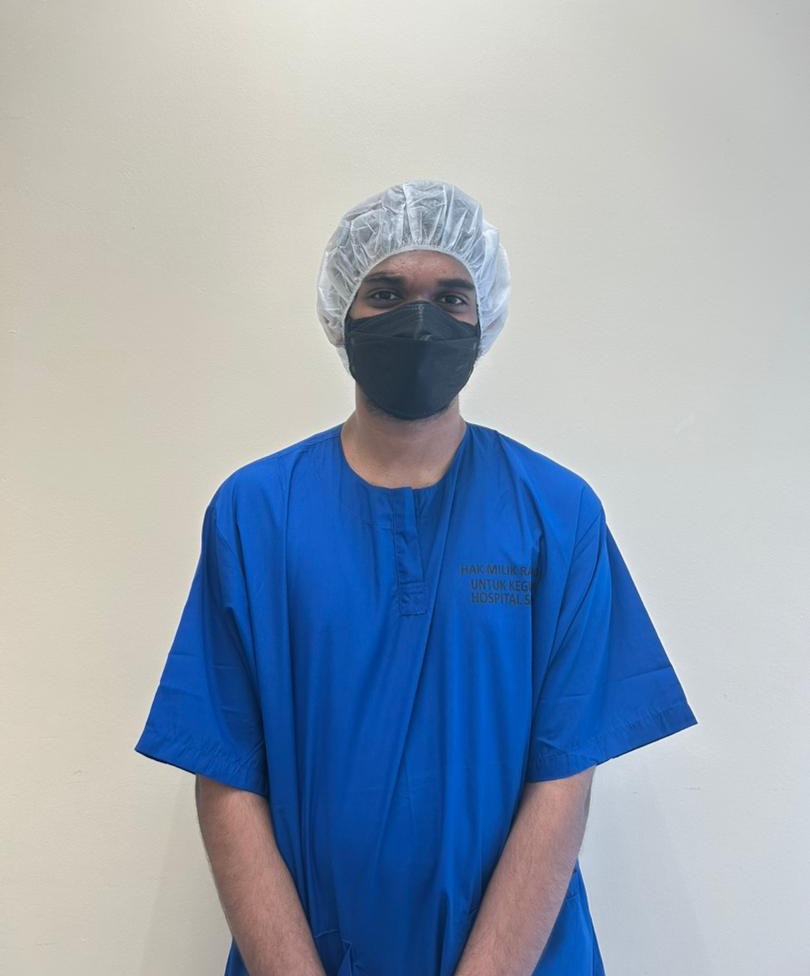 Anitej waiting outside the OR.